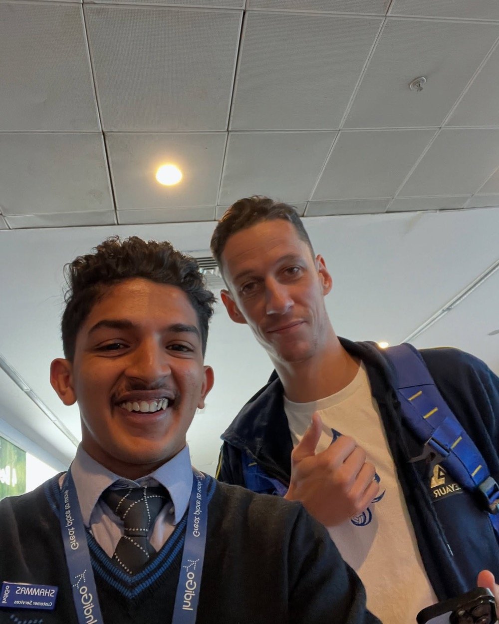 Selfie with a Kerala Blasters player