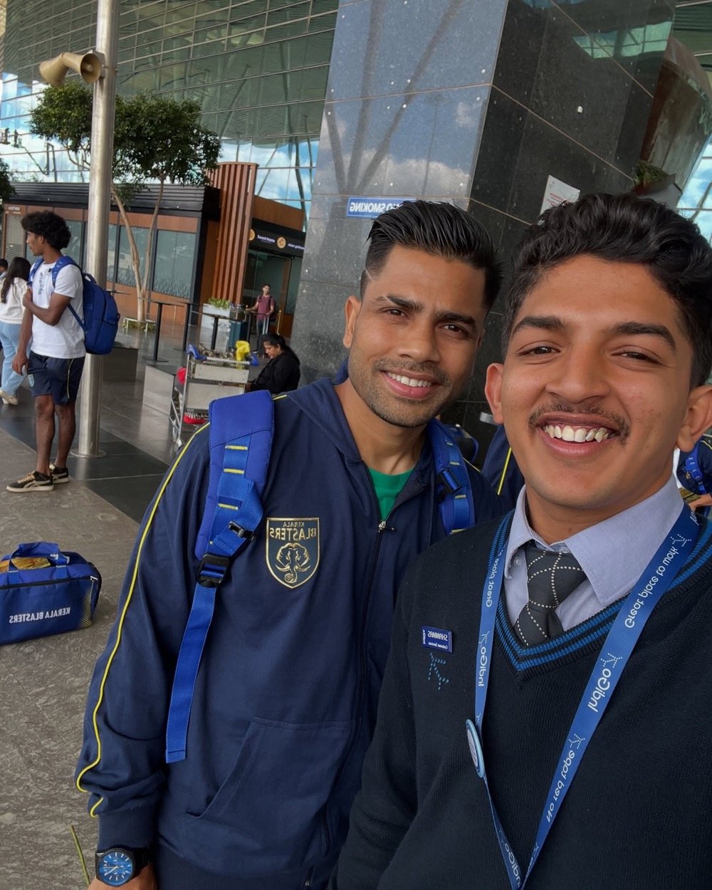 Selfie with a Kerala Blasters player