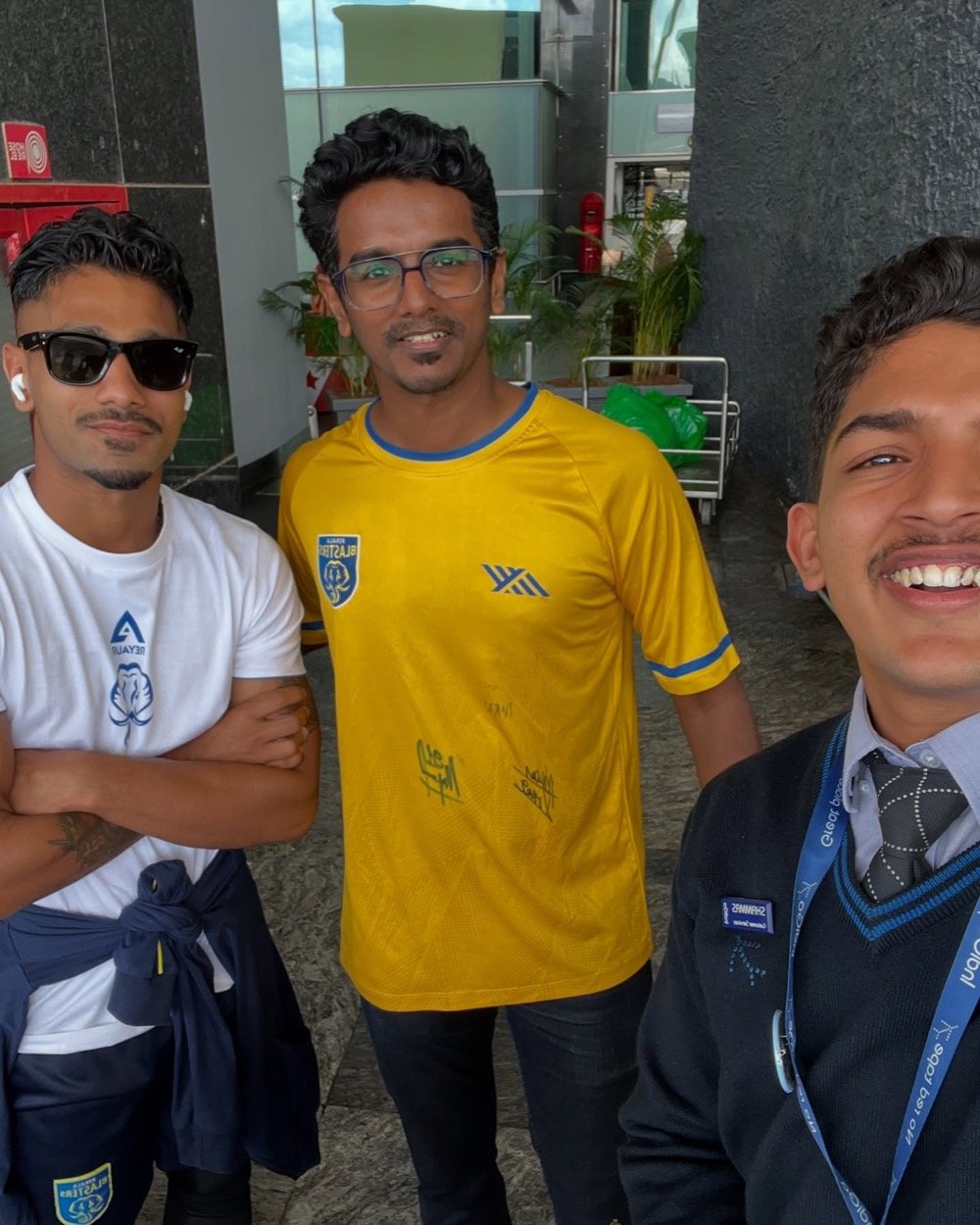 Selfie with a Kerala Blasters player