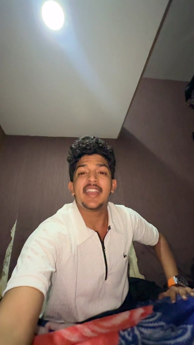 Shammas talking to camera in a vlog
